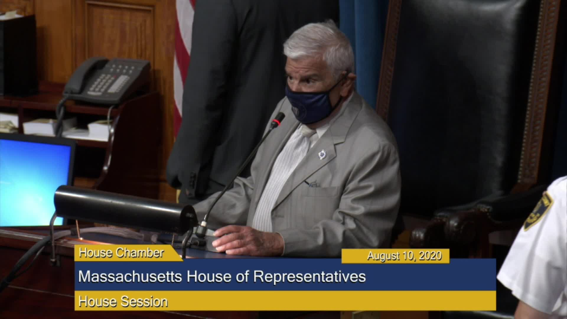 Thumbnail image for Commonwealth of Massachusetts State House.  House of Representatives, Informal Session, August 10, 2020.