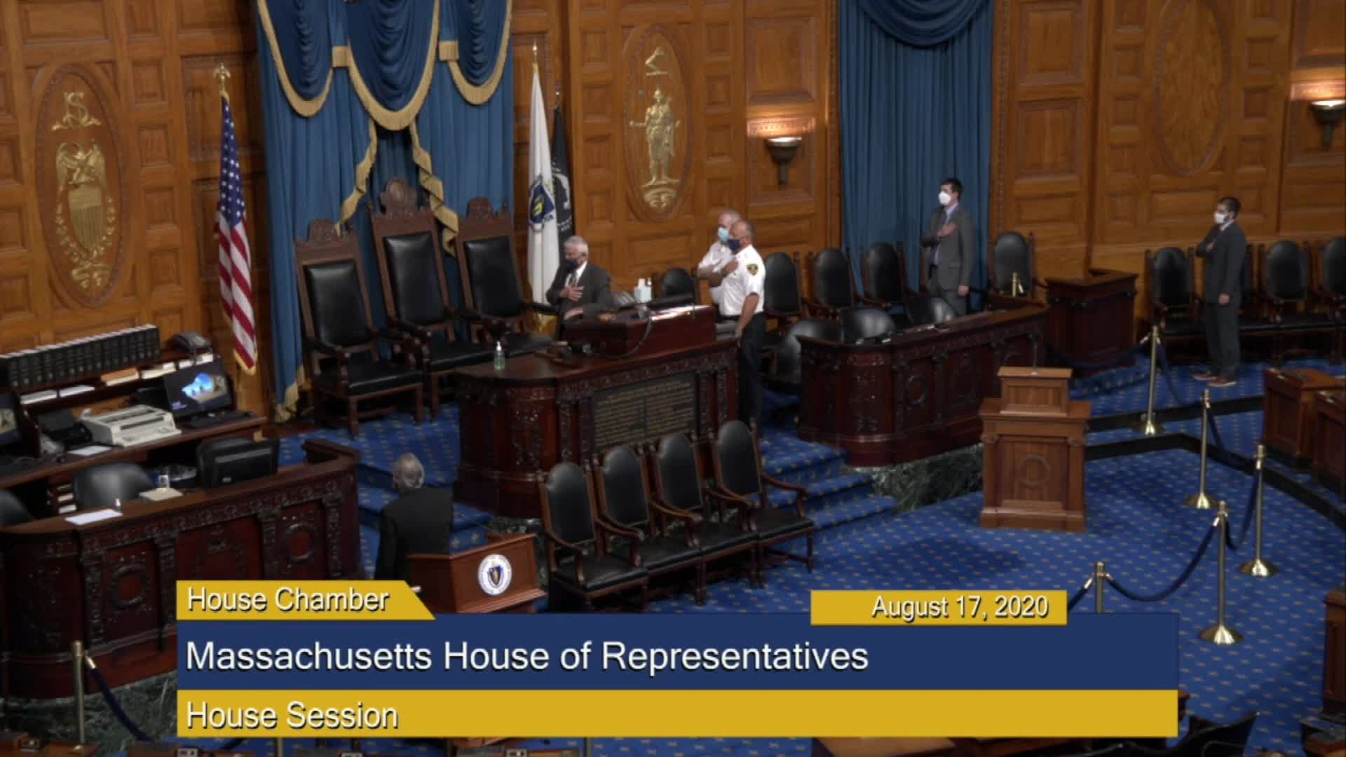 Thumbnail image for Commonwealth of Massachusetts State House.  House of Representatives, Informal Session, August 17, 2020.