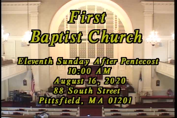 Thumbnail image for First Baptist Church of Pittsfield, August 16, 2020.