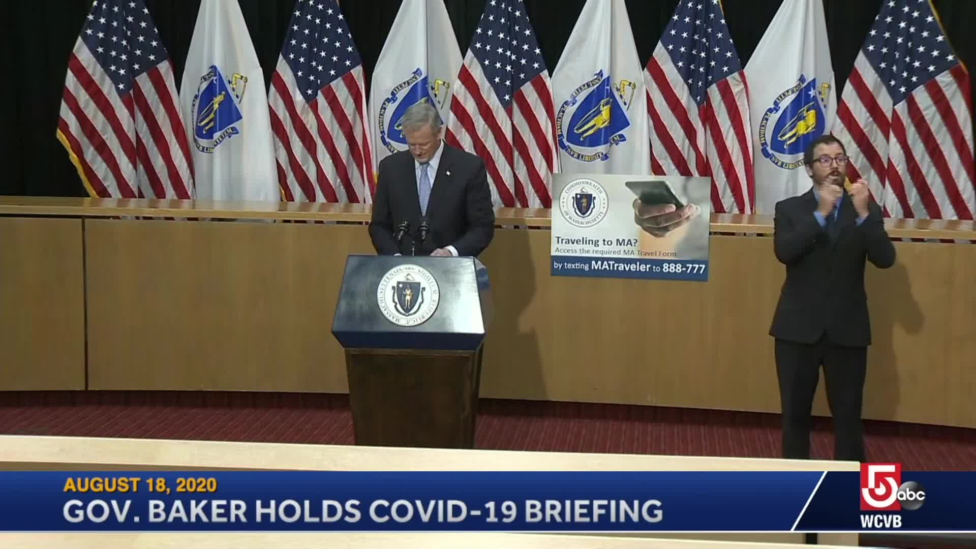 Thumbnail image for Commonwealth of Massachusetts State House.  Governor Baker COVID-19 Update: August 18, 2020.