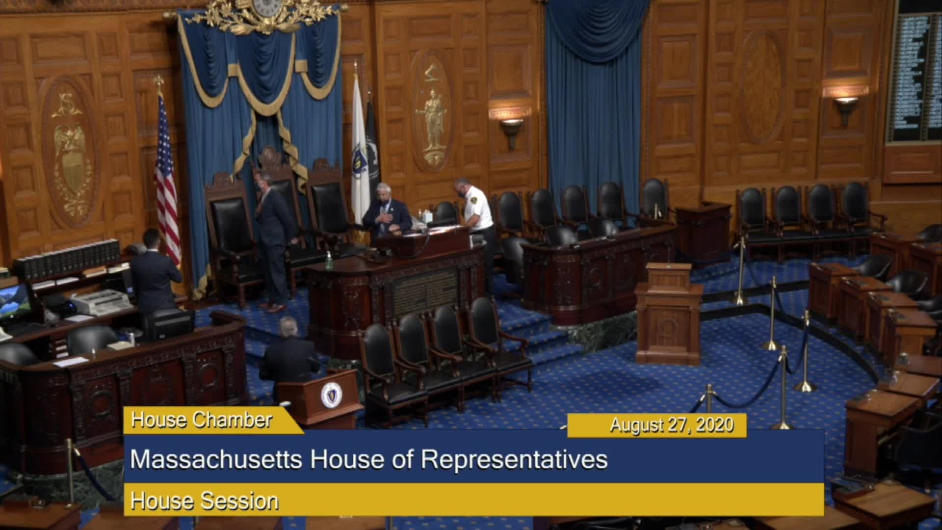 Thumbnail image for Commonwealth of Massachusetts State House.  House of Representatives, Informal Session, August 27, 2020.