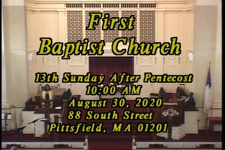 Thumbnail image for First Baptist Church of Pittsfield, August 30, 2020.