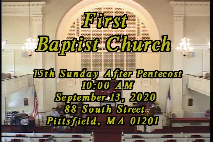 Thumbnail image for First Baptist Church of Pittsfield, September 13, 2020.