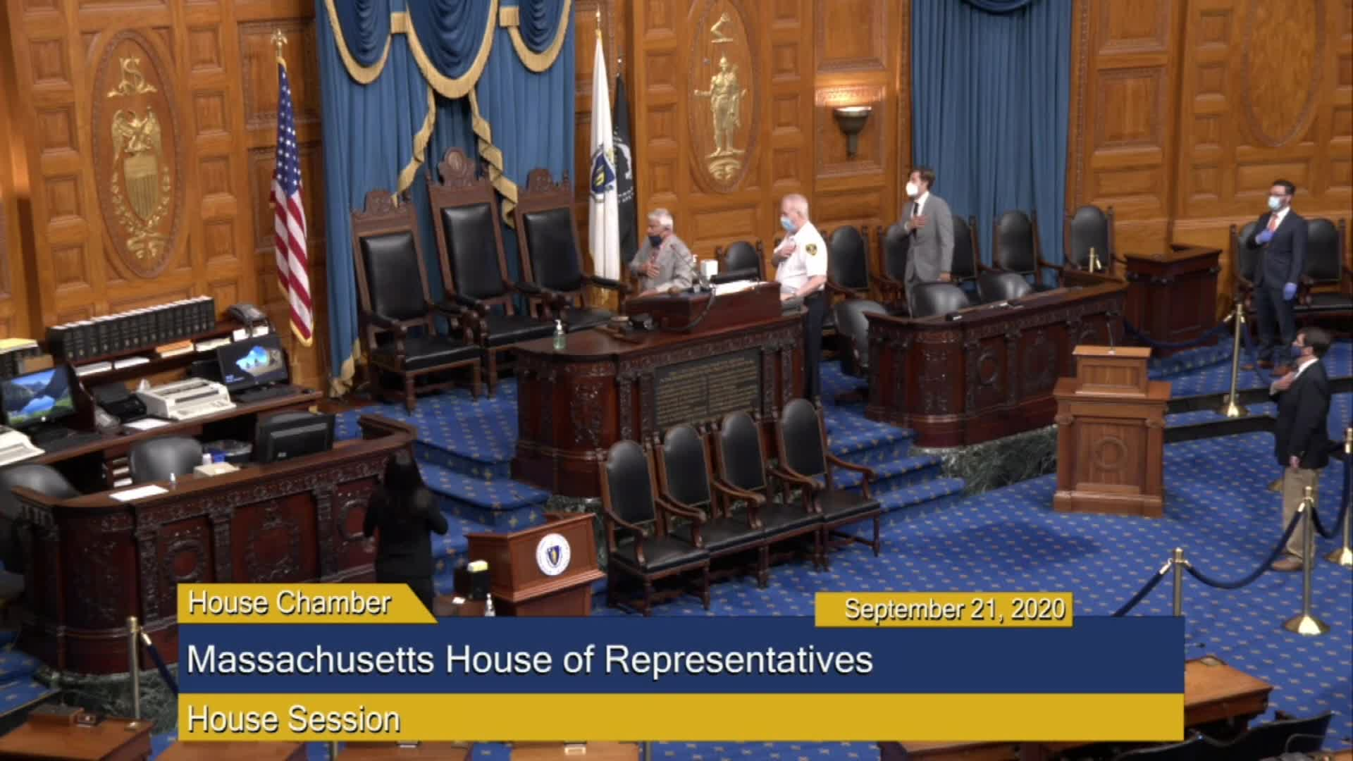 Thumbnail image for Commonwealth of Massachusetts State House.  House of Representatives, Informal Session, September 21, 2020.