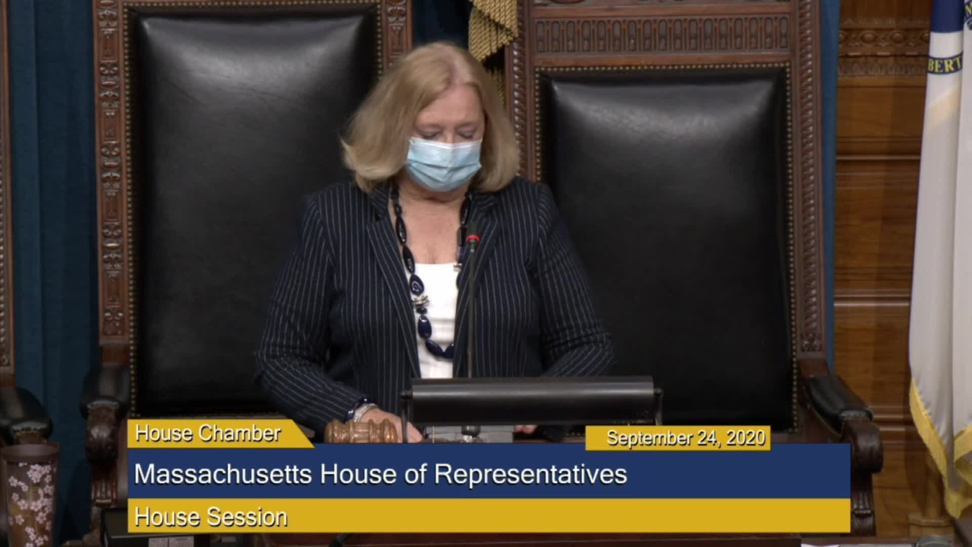 Thumbnail image for Commonwealth of Massachusetts State House.  House of Representatives, Informal Session, September 24, 2020.