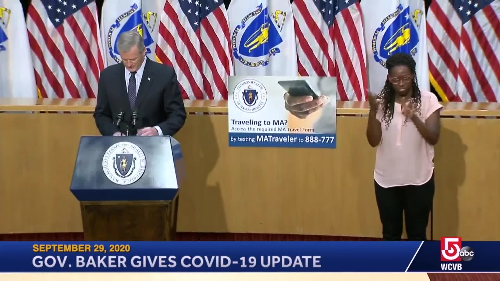 Thumbnail image for Commonwealth of Massachusetts State House.  Governor Baker COVID-19 Update: September 29, 2020.