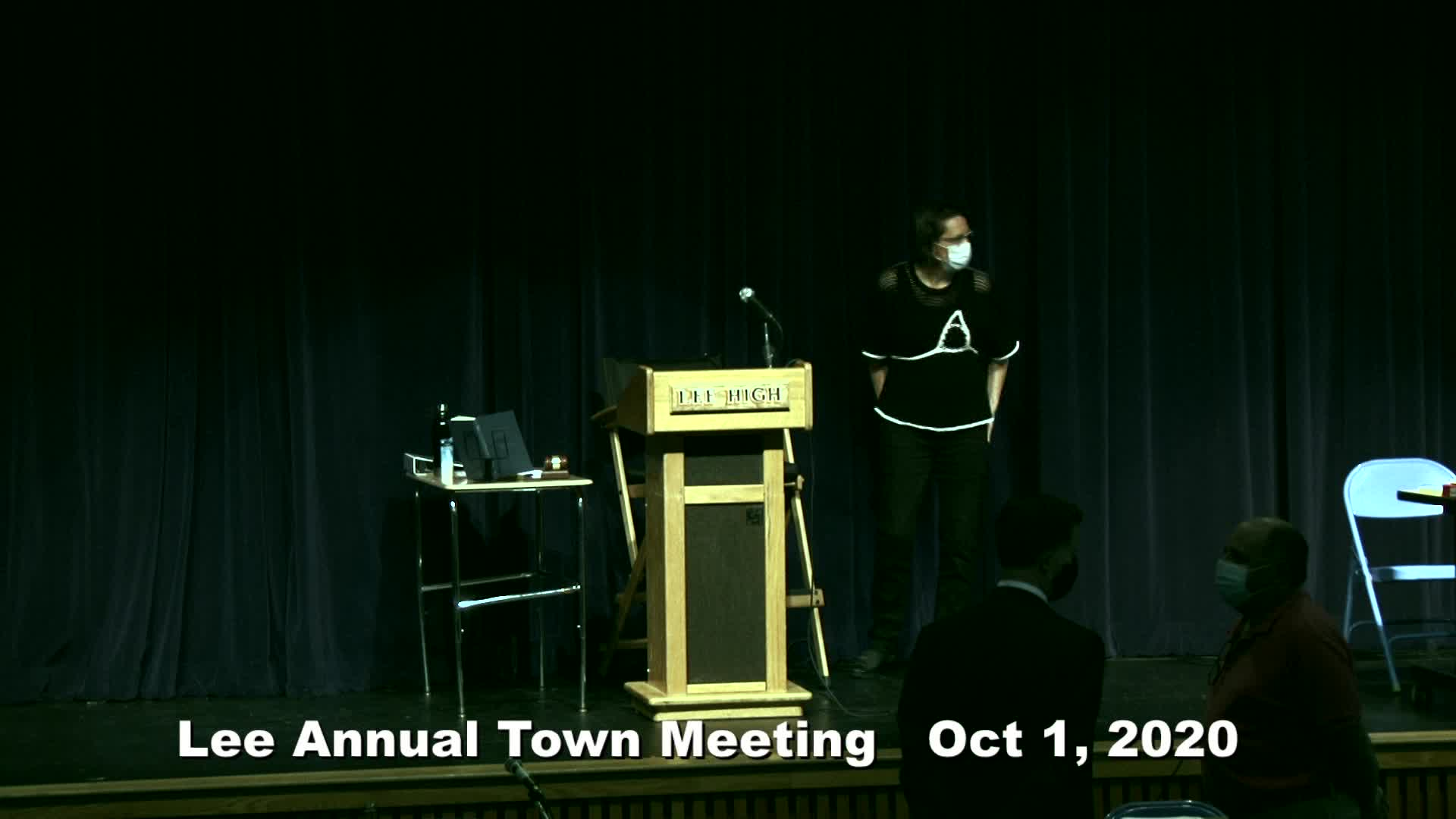 Thumbnail image for Town of Lee Annual Town Meeting, October 1, 2020.  LIVE, from Lee Middle & High School, and live stream from ctsbtv.com, Channel 1303.