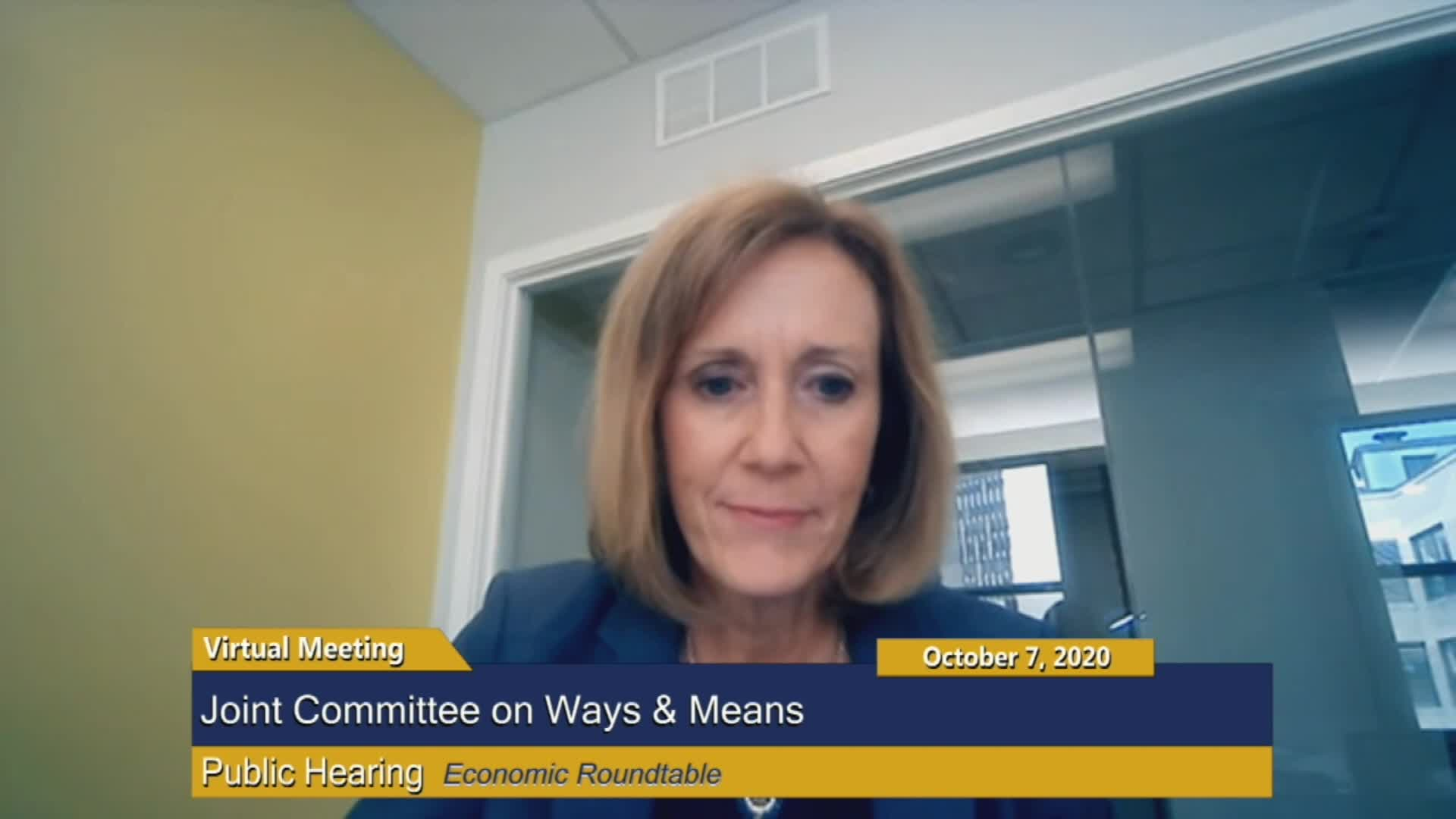 Thumbnail image for Commonwealth of Massachusetts State House.  Joint Committee on Ways & Means Virtual Roundtable, Part 2 of 2, October 7, 2020.