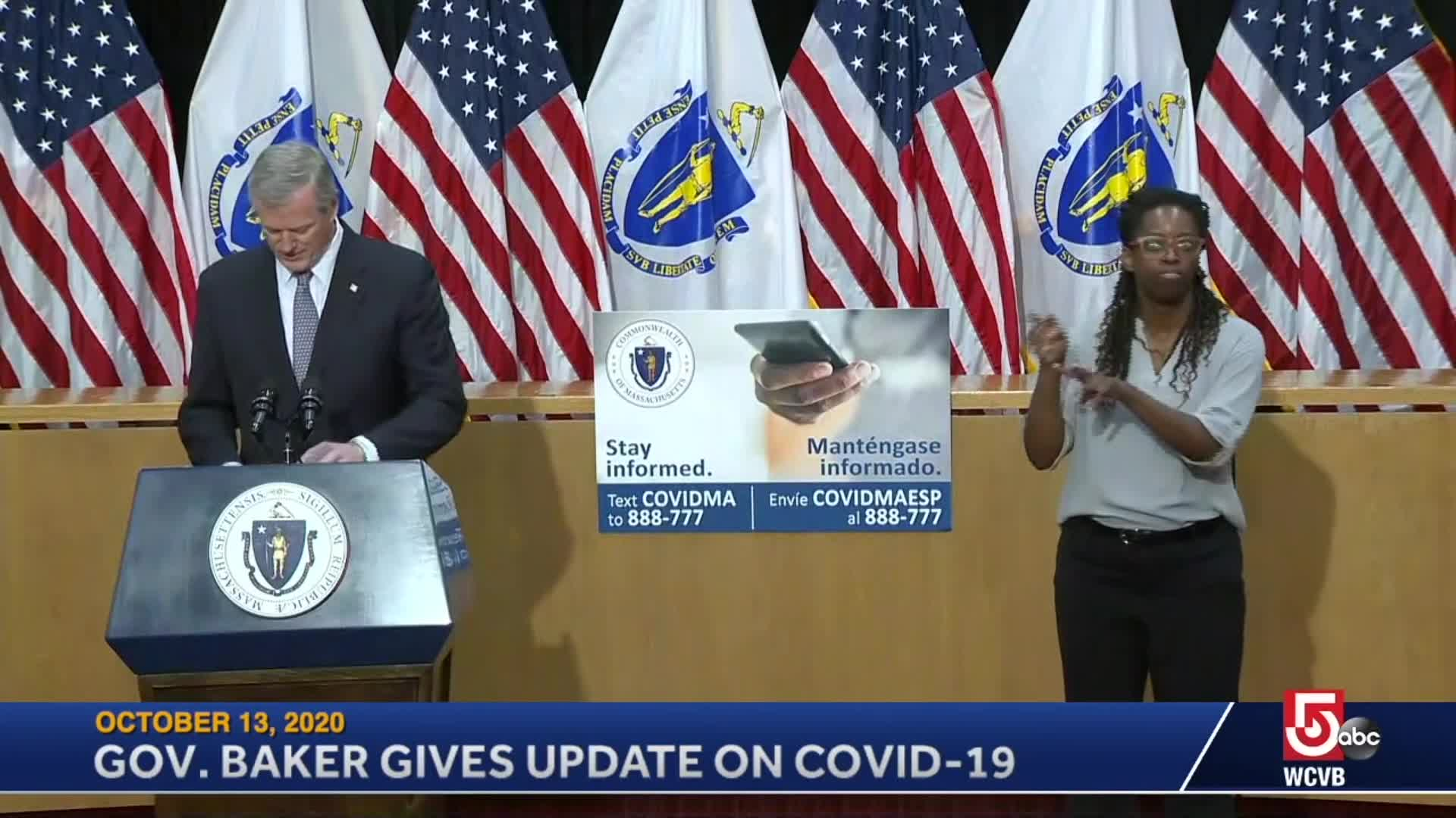 Thumbnail image for Commonwealth of Massachusetts State House.  Governor Baker COVID-19 Update: October 13, 2020.