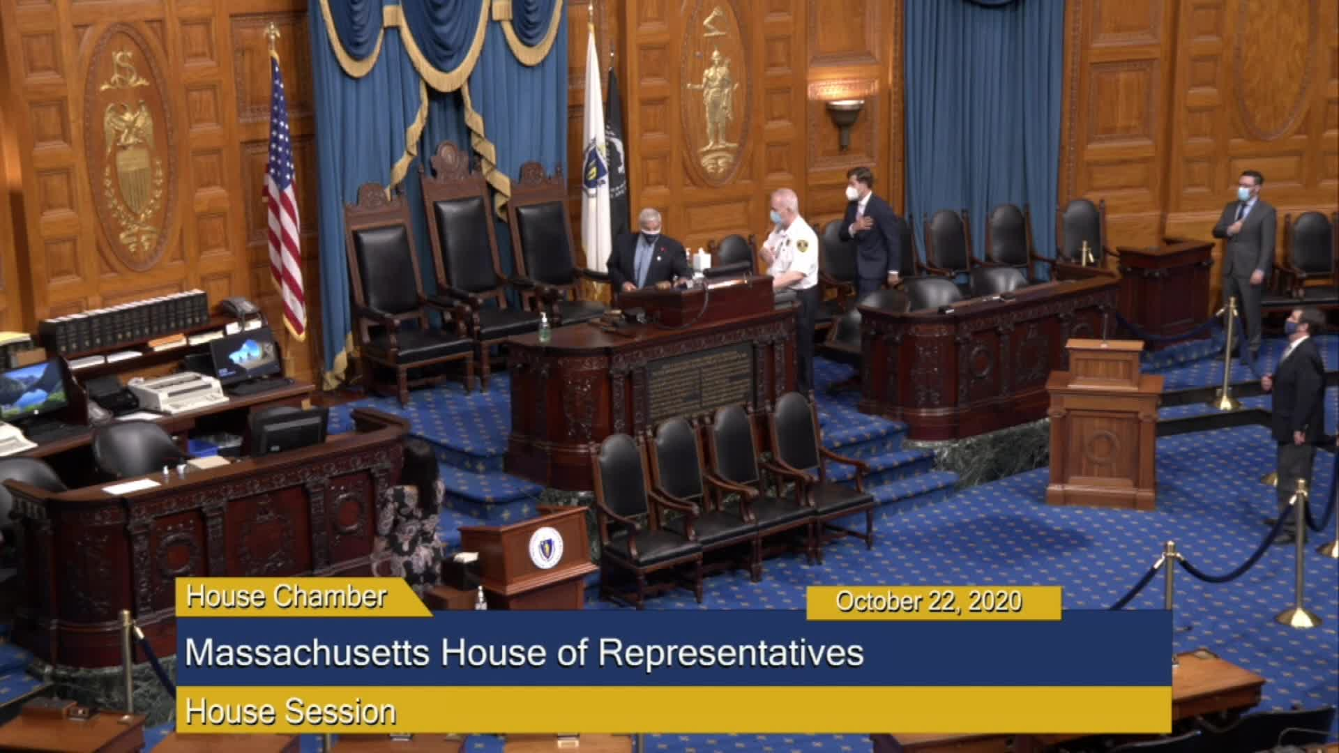 Thumbnail image for Commonwealth of Massachusetts State House.  House of Representatives, Informal Session, October 22, 2020.