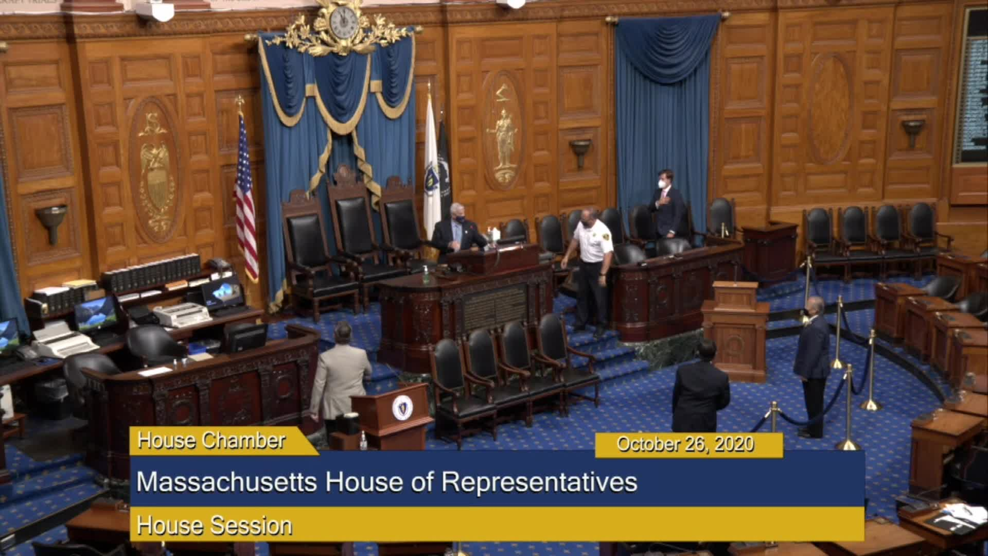 Thumbnail image for Commonwealth of Massachusetts State House.  House of Representatives, Informal Session, October 26, 2020.