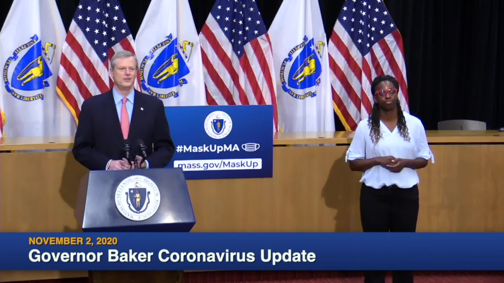 Thumbnail image for Commonwealth of Massachusetts State House.  Governor Baker COVID-19 Update: November 2, 2020.