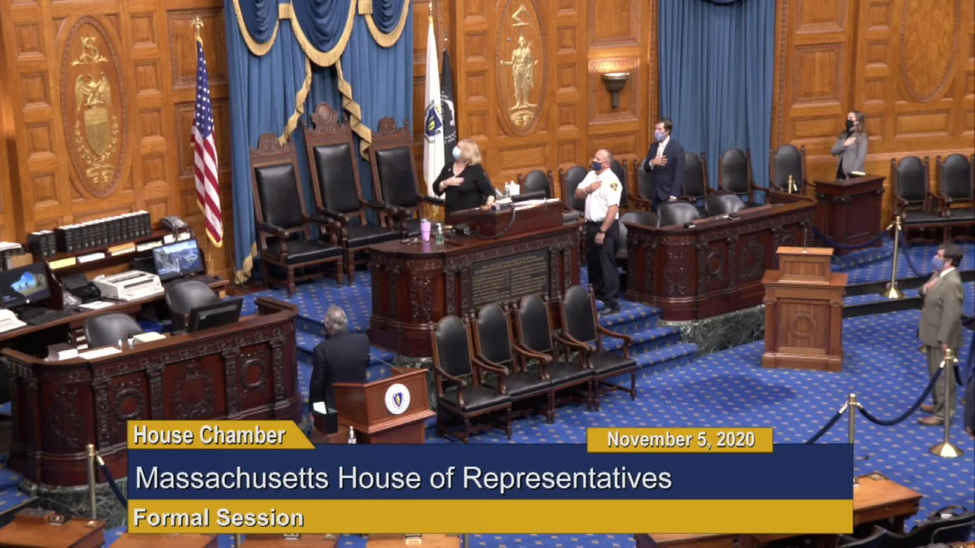 Thumbnail image for Commonwealth of Massachusetts State House.  House of Representatives, Remote Formal Session, November 5, 2020.