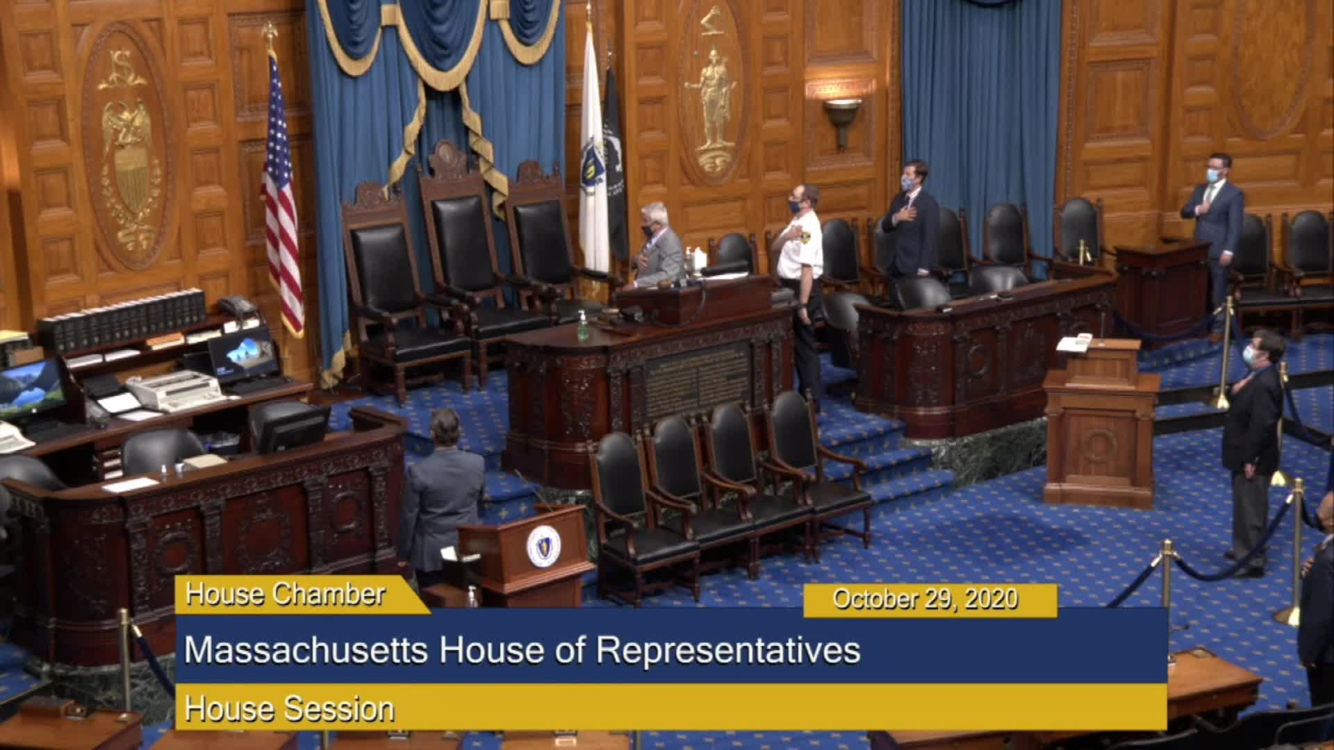 Thumbnail image for Commonwealth of Massachusetts State House.  House of Representatives, Informal Session, October 29, 2020.