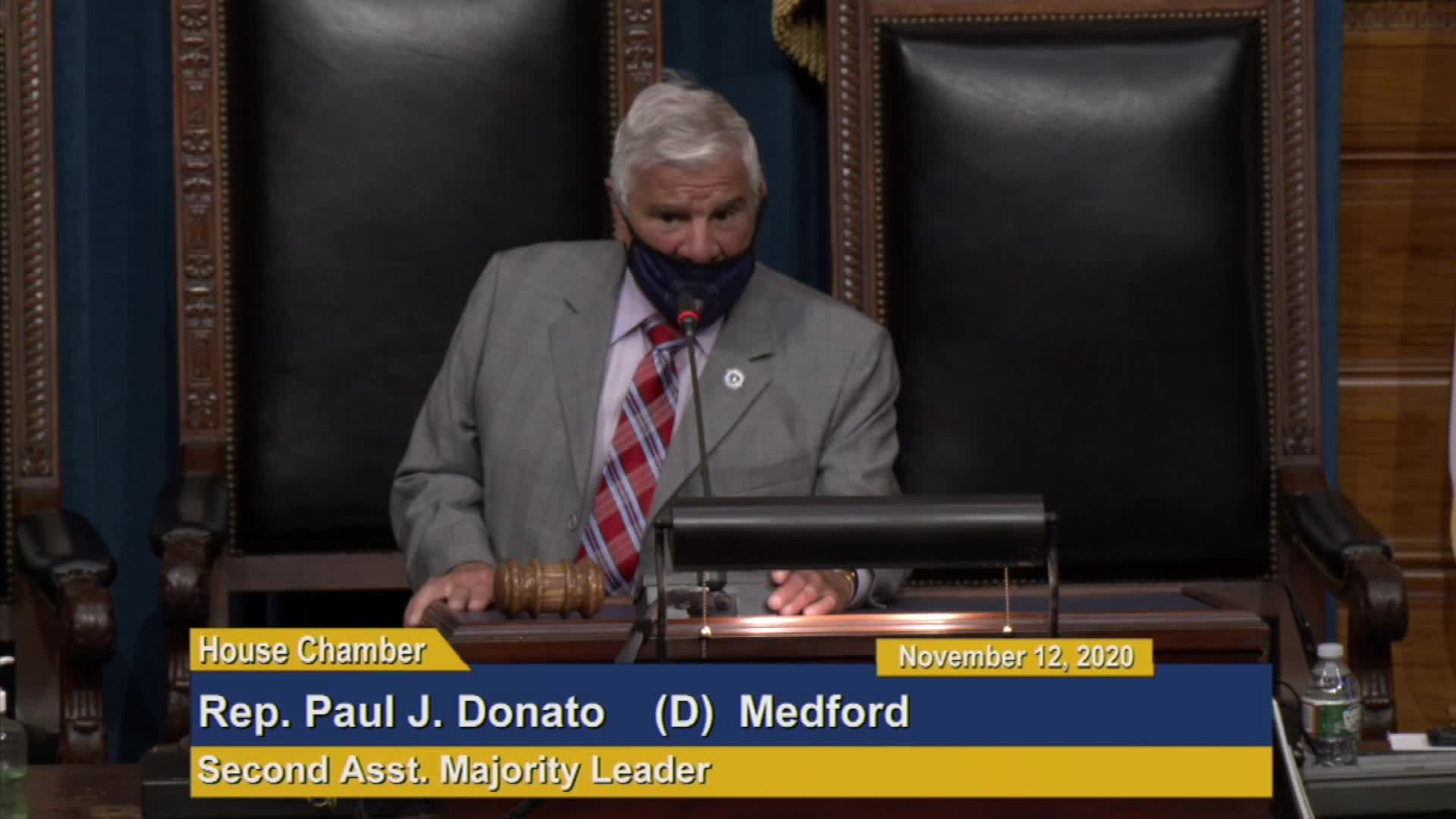 Thumbnail image for Commonwealth of Massachusetts State House.  Massachusetts House of Representatives, Remote Formal Session on the Fiscal Year 2021 Budget, Day 2, November 12, 2020.