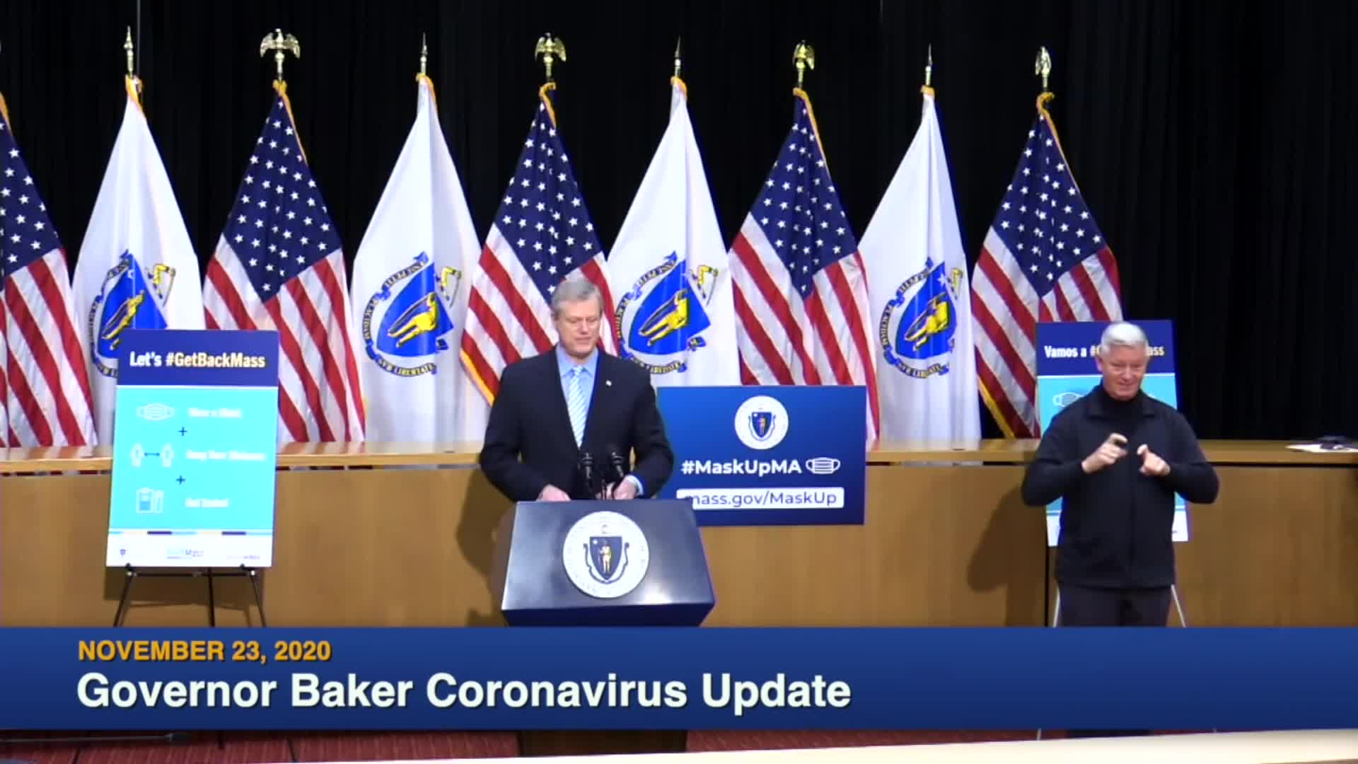 Thumbnail image for Commonwealth of Massachusetts State House.  Governor Baker COVID-19 Update: November 23, 2020.