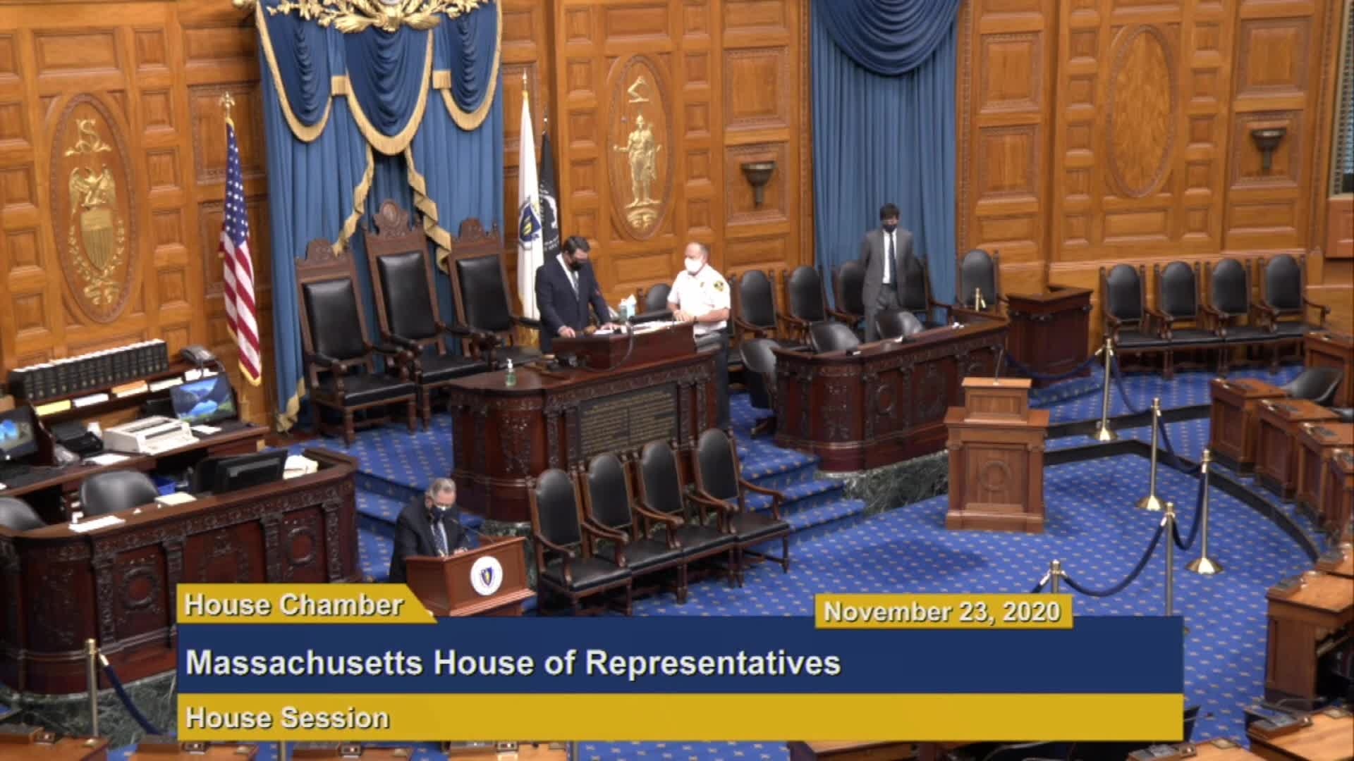 Thumbnail image for Commonwealth of Massachusetts State House.  House of Representatives, Informal Session, November 23, 2020.