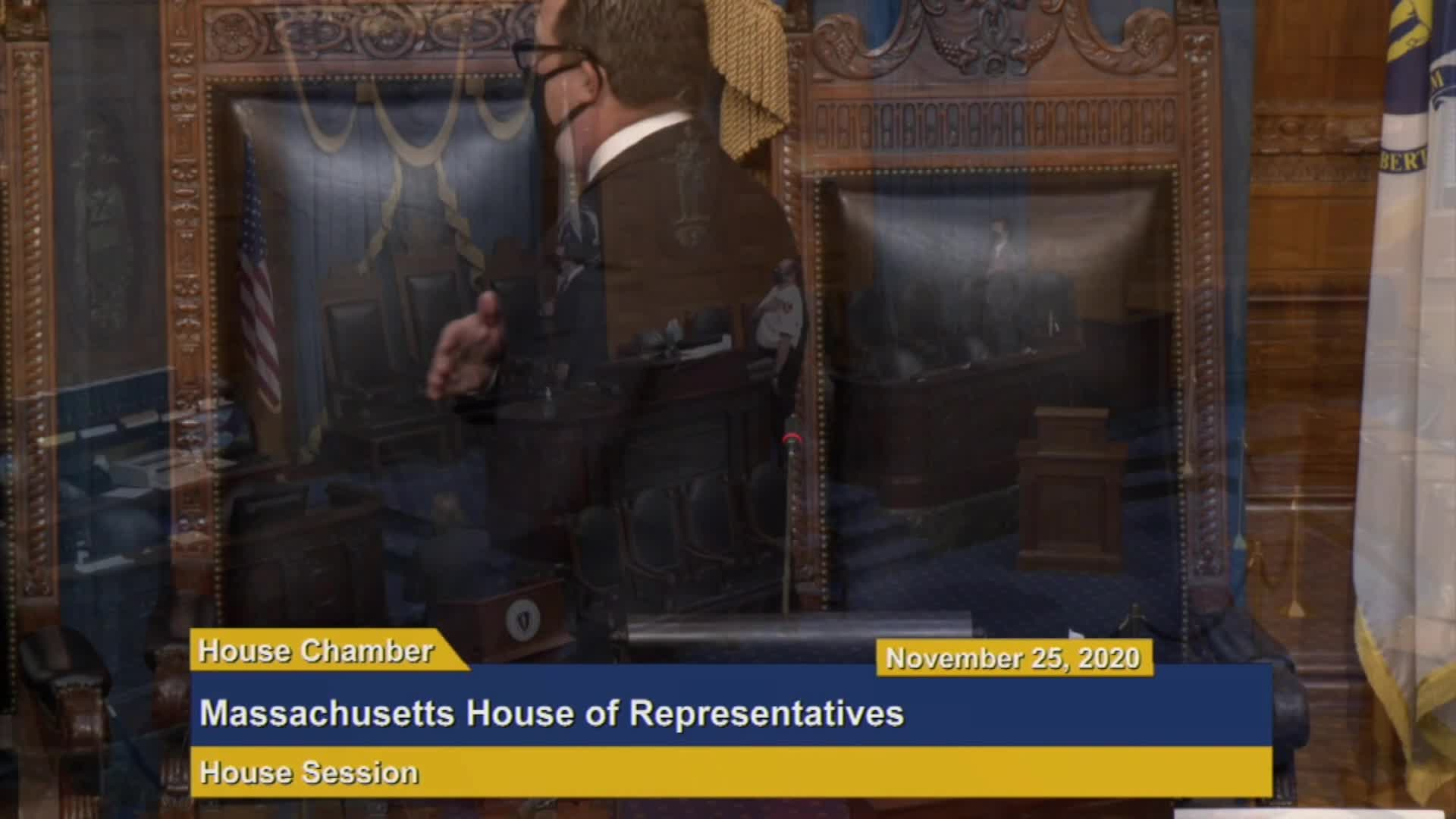 Thumbnail image for Commonwealth of Massachusetts State House.  House of Representatives, Informal Session, November 25, 2020.
