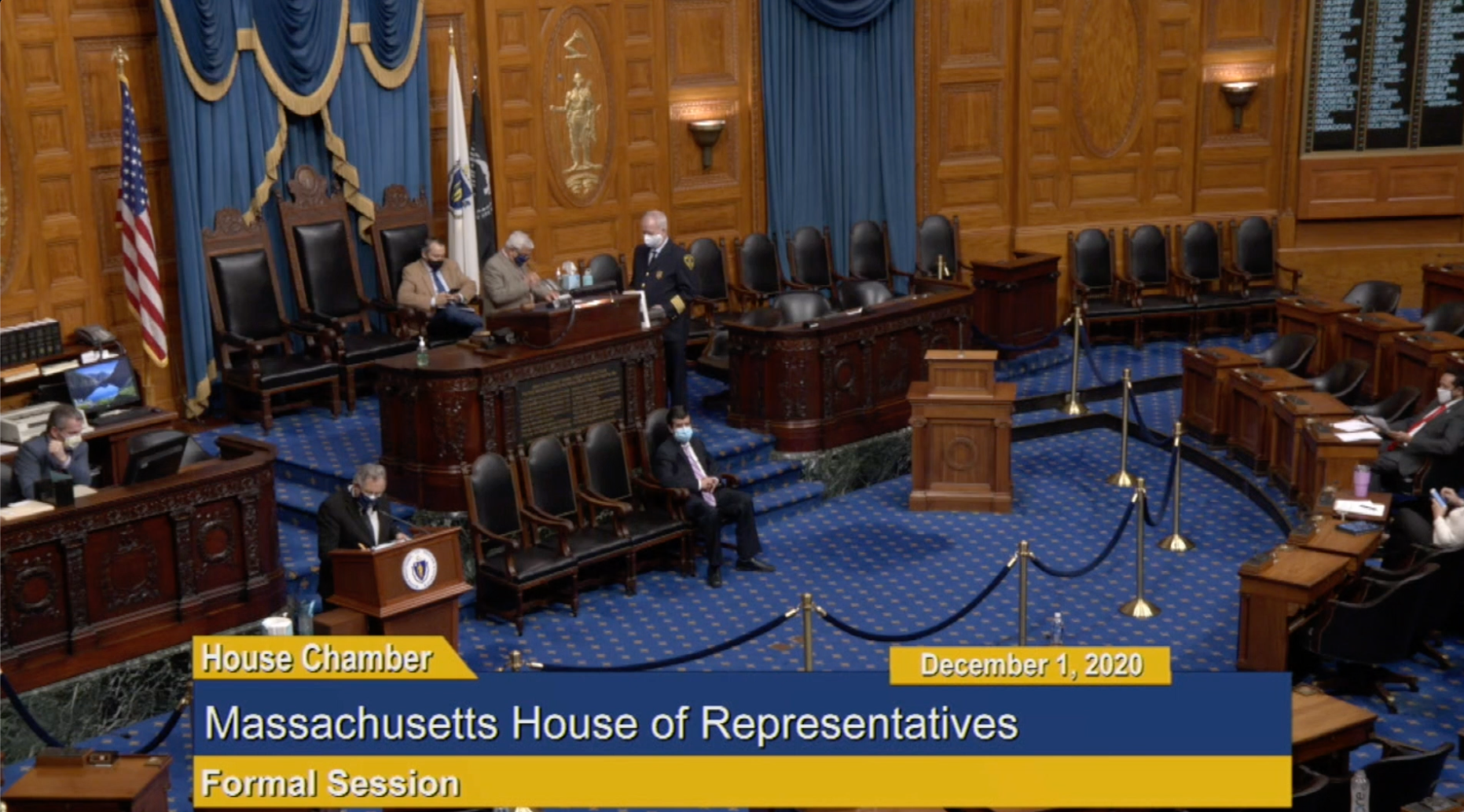 Thumbnail image for Commonwealth of Massachusetts State House.  House of Representatives, Formal Session, December 1, 2020.