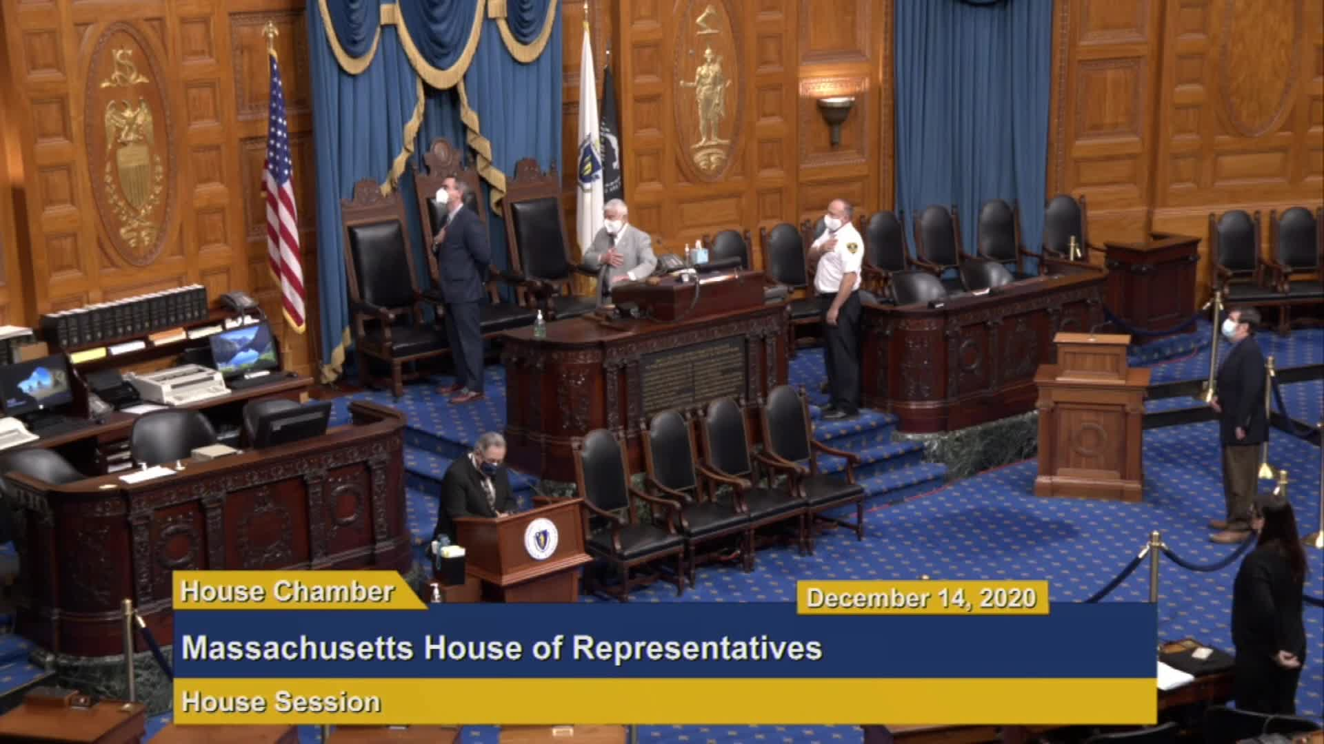 Thumbnail image for Commonwealth of Massachusetts State House.  House of Representatives, Informal Session, December 14, 2020.