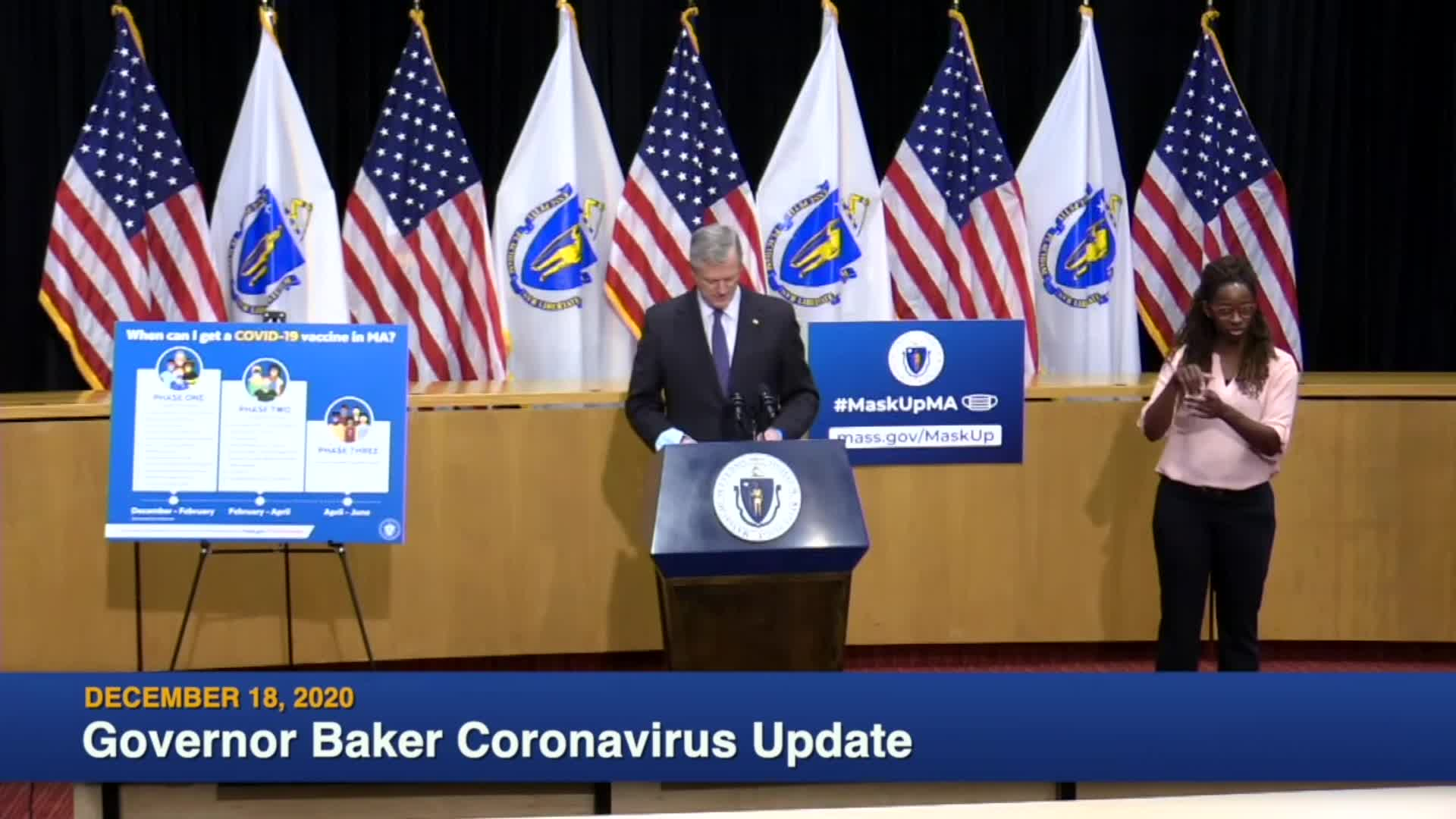 Thumbnail image for Commonwealth of Massachusetts State House.  Governor Baker COVID-19 Update: December 18, 2020.