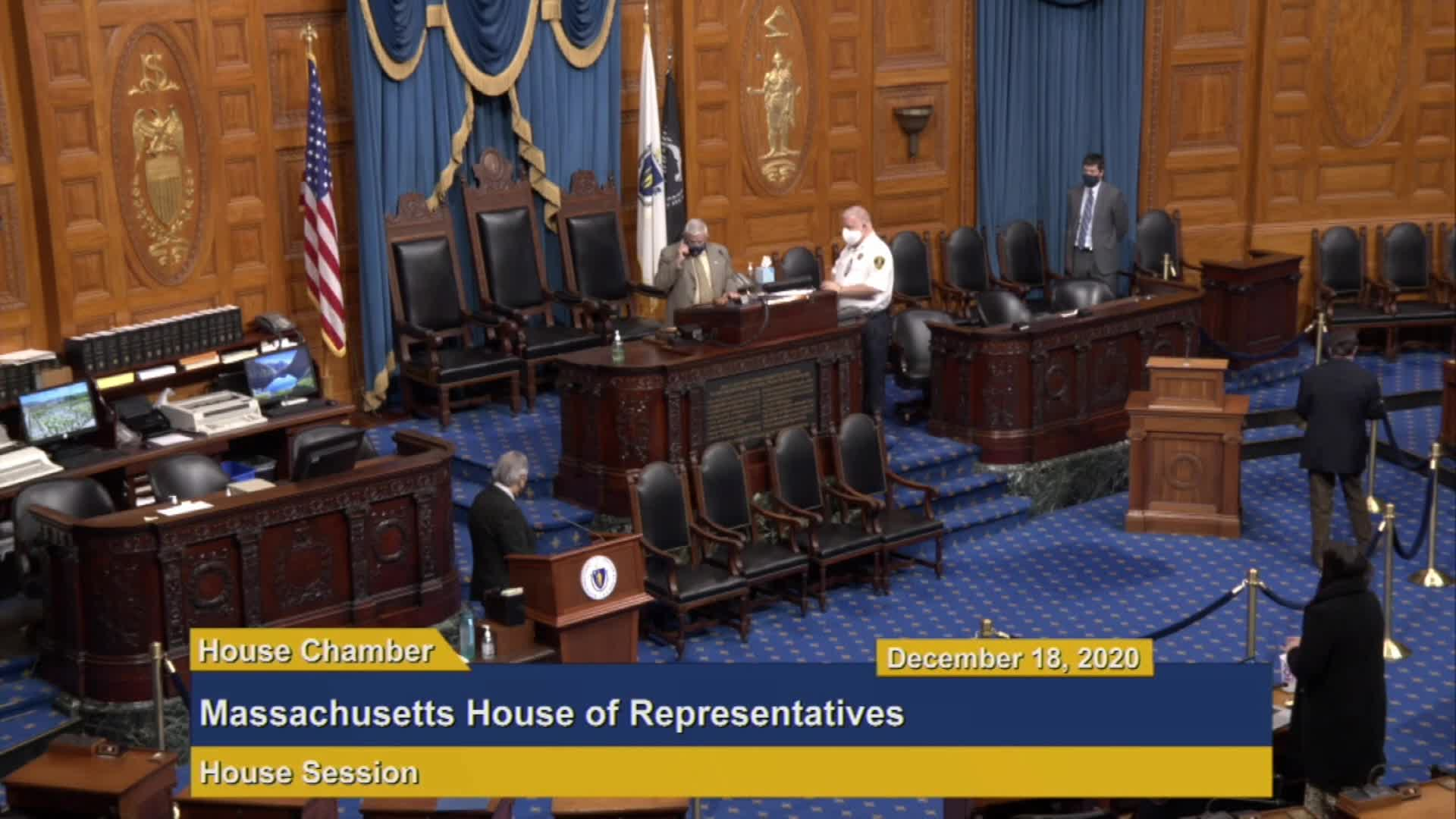 Thumbnail image for Commonwealth of Massachusetts State House.  House of Representatives, Informal Session, December 18, 2020.