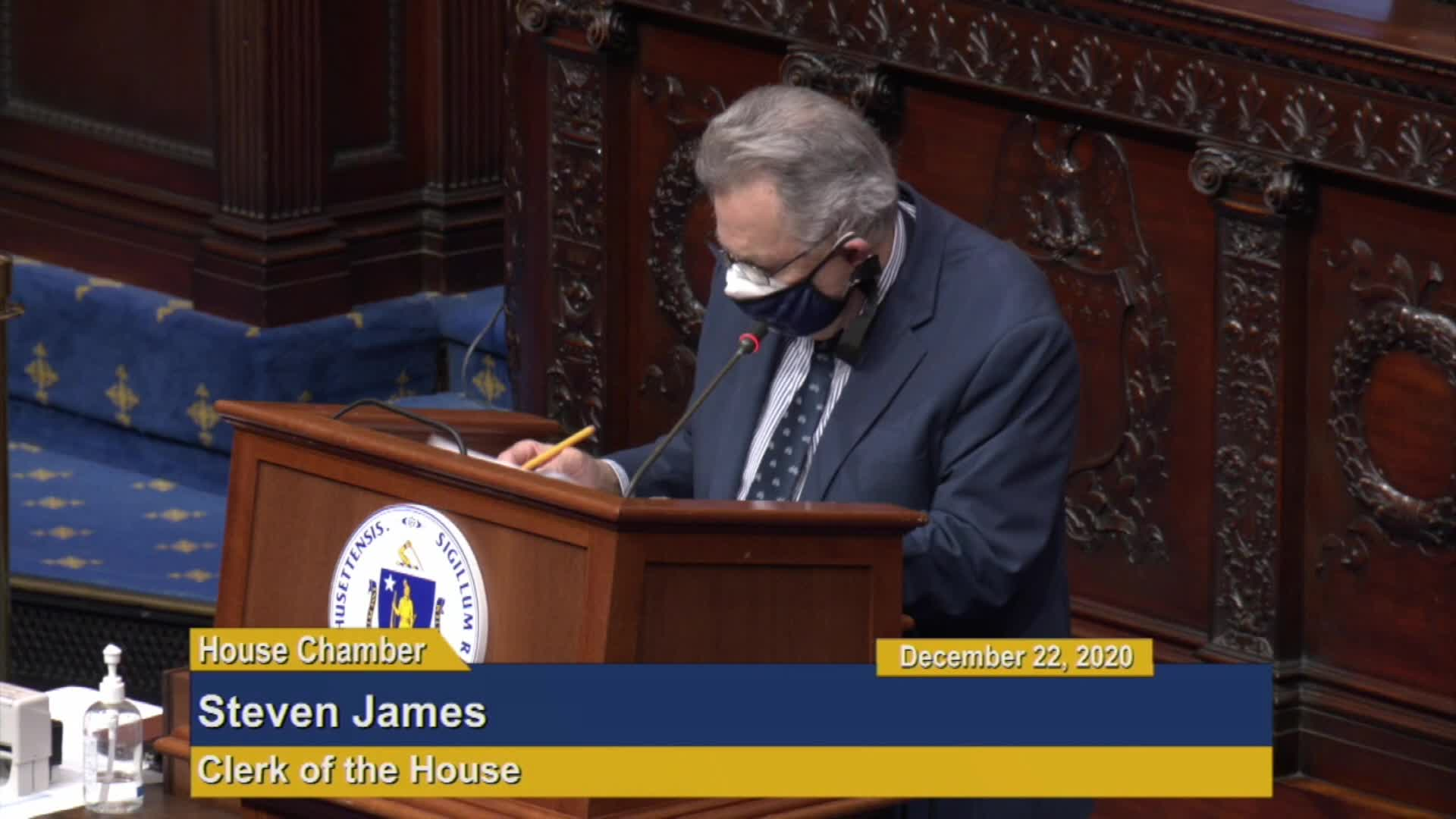 Thumbnail image for Commonwealth of Massachusetts State House.  House of Representatives, Formal Session, Part 3 of 3, December 22, 2020.