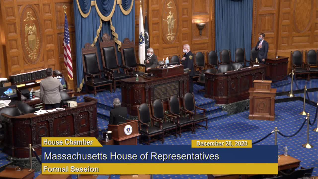 Thumbnail image for Commonwealth of Massachusetts State House.  House of Representatives, Formal Session, Part 1 of 3, December 28, 2020.