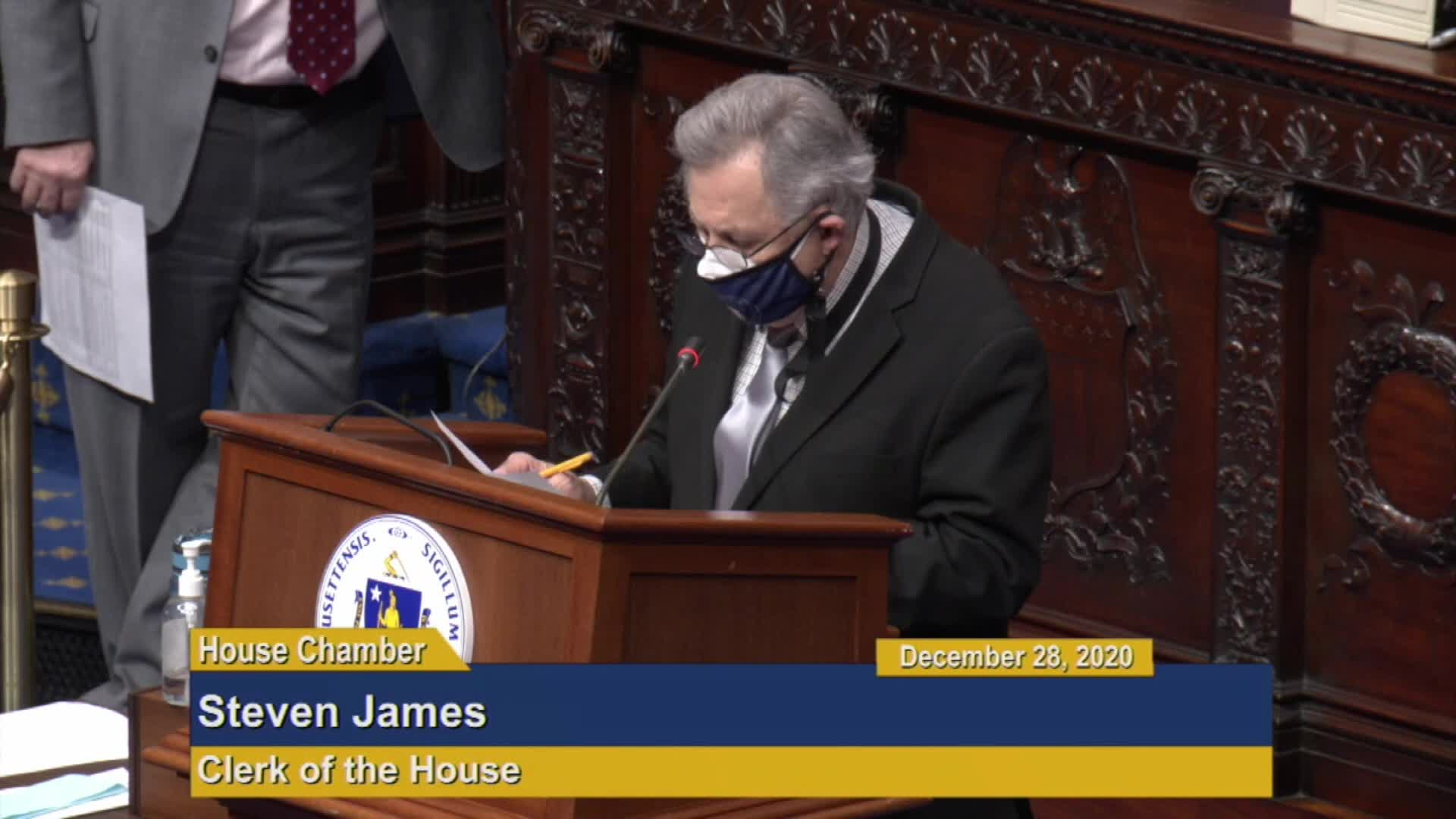 Thumbnail image for Commonwealth of Massachusetts State House.  House of Representatives, Formal Session, Part 2 of 3, December 28, 2020.