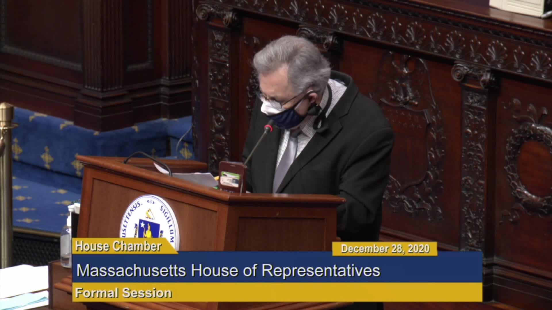 Thumbnail image for Commonwealth of Massachusetts State House.  House of Representatives, Formal Session, Part 3 of 3, December 28, 2020.