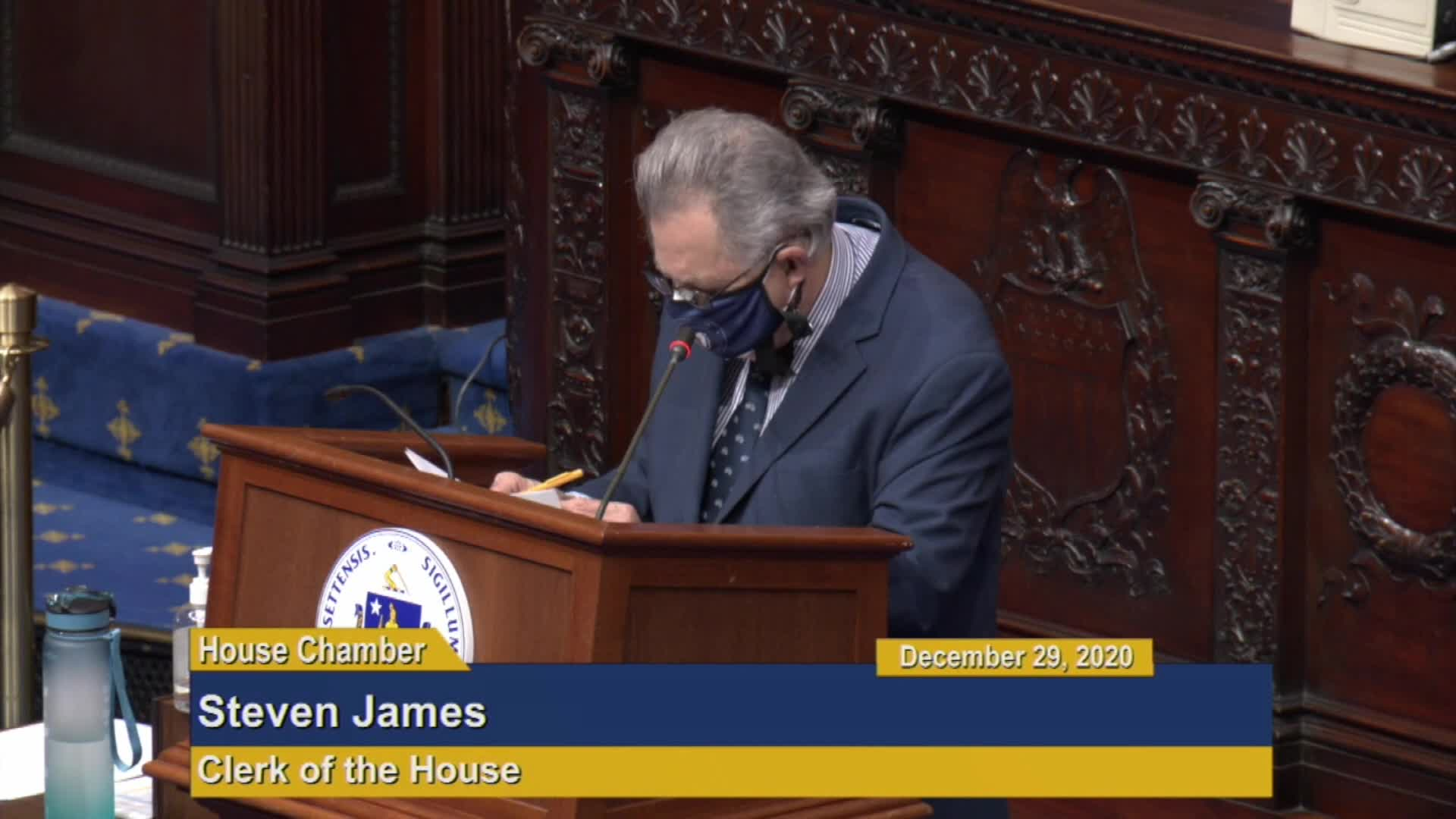 Thumbnail image for Commonwealth of Massachusetts State House.  House of Representatives, Formal Session, Part 2 of 2, December 29, 2020.