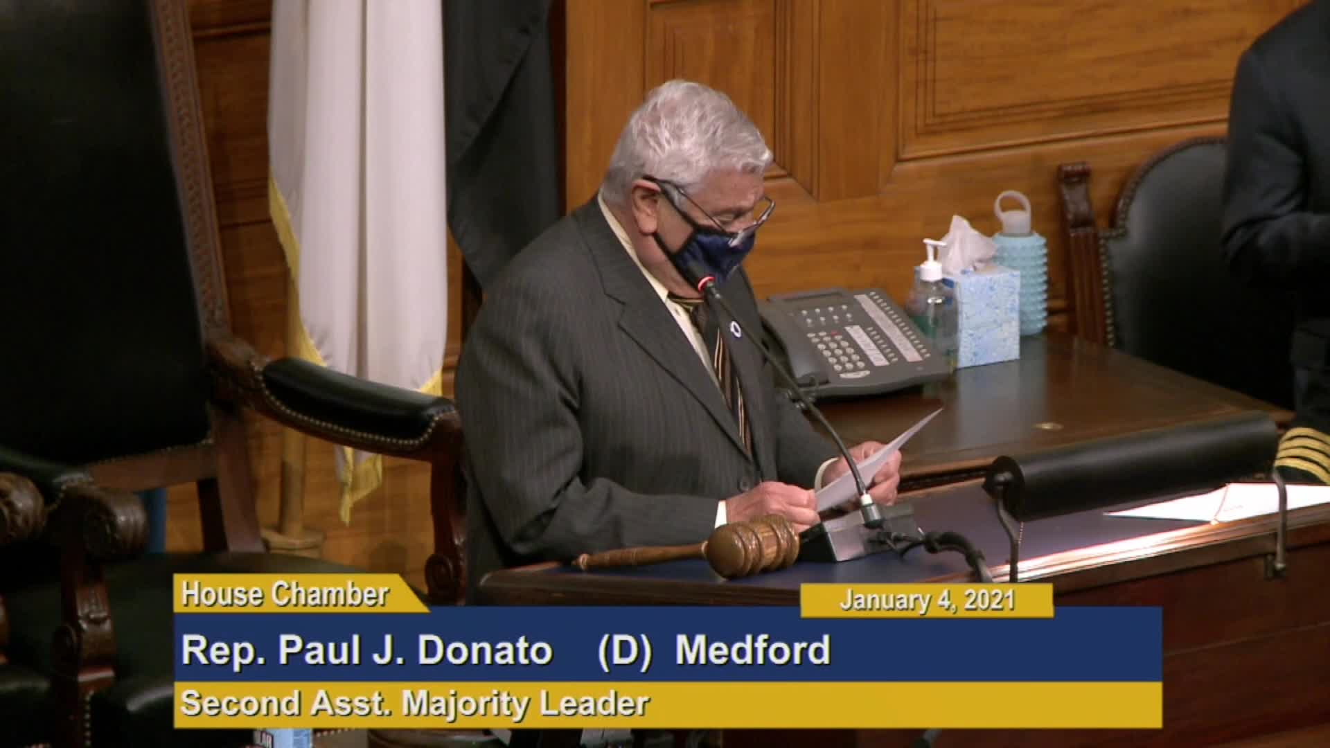 Thumbnail image for Commonwealth of Massachusetts State House.  House of Representatives, Formal Session, Part 3 of 3, January 4, 2021.