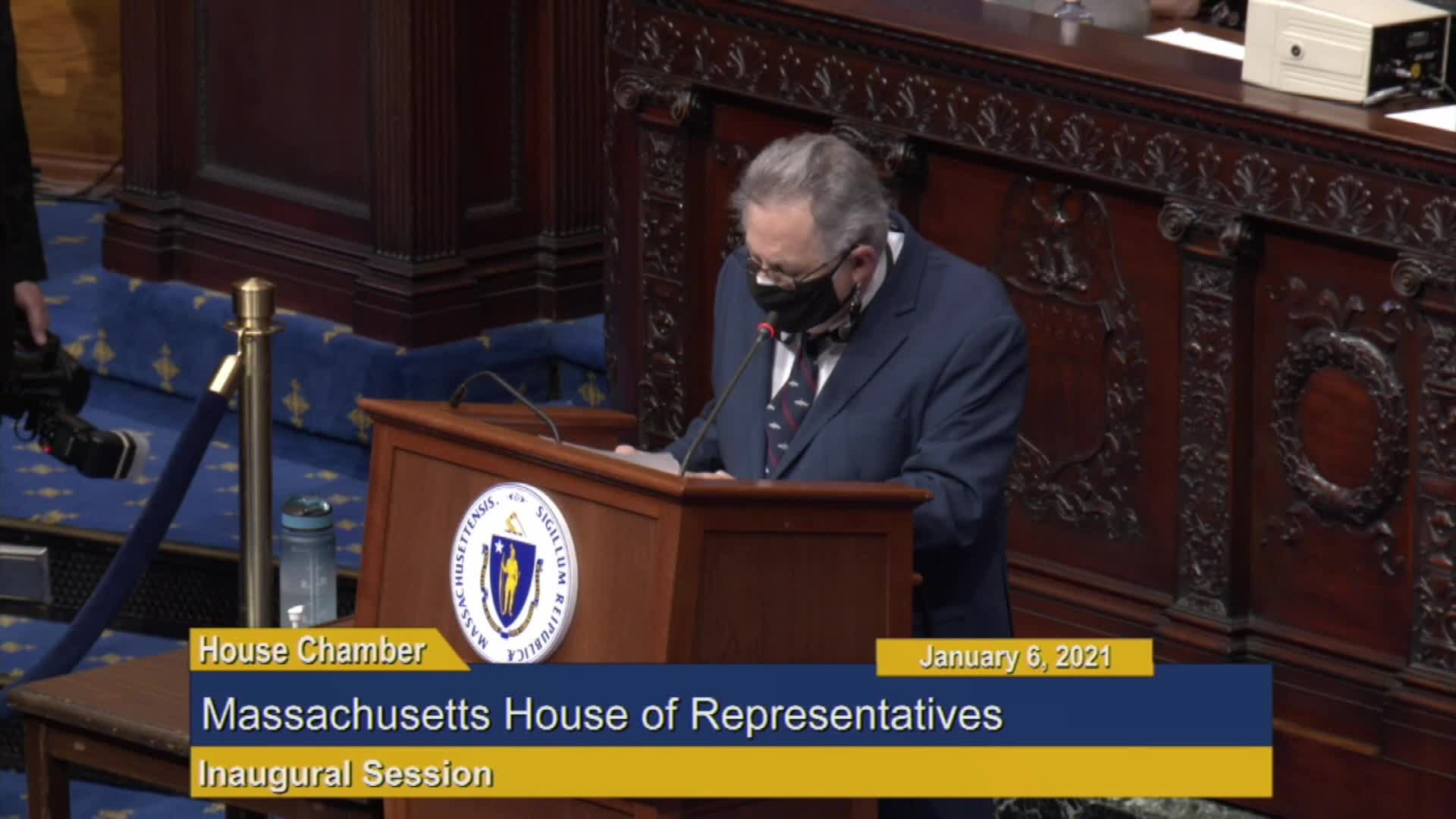 Thumbnail image for Commonwealth of Massachusetts State House.  House of Representatives, Inaugural Session, January 6, 2021.