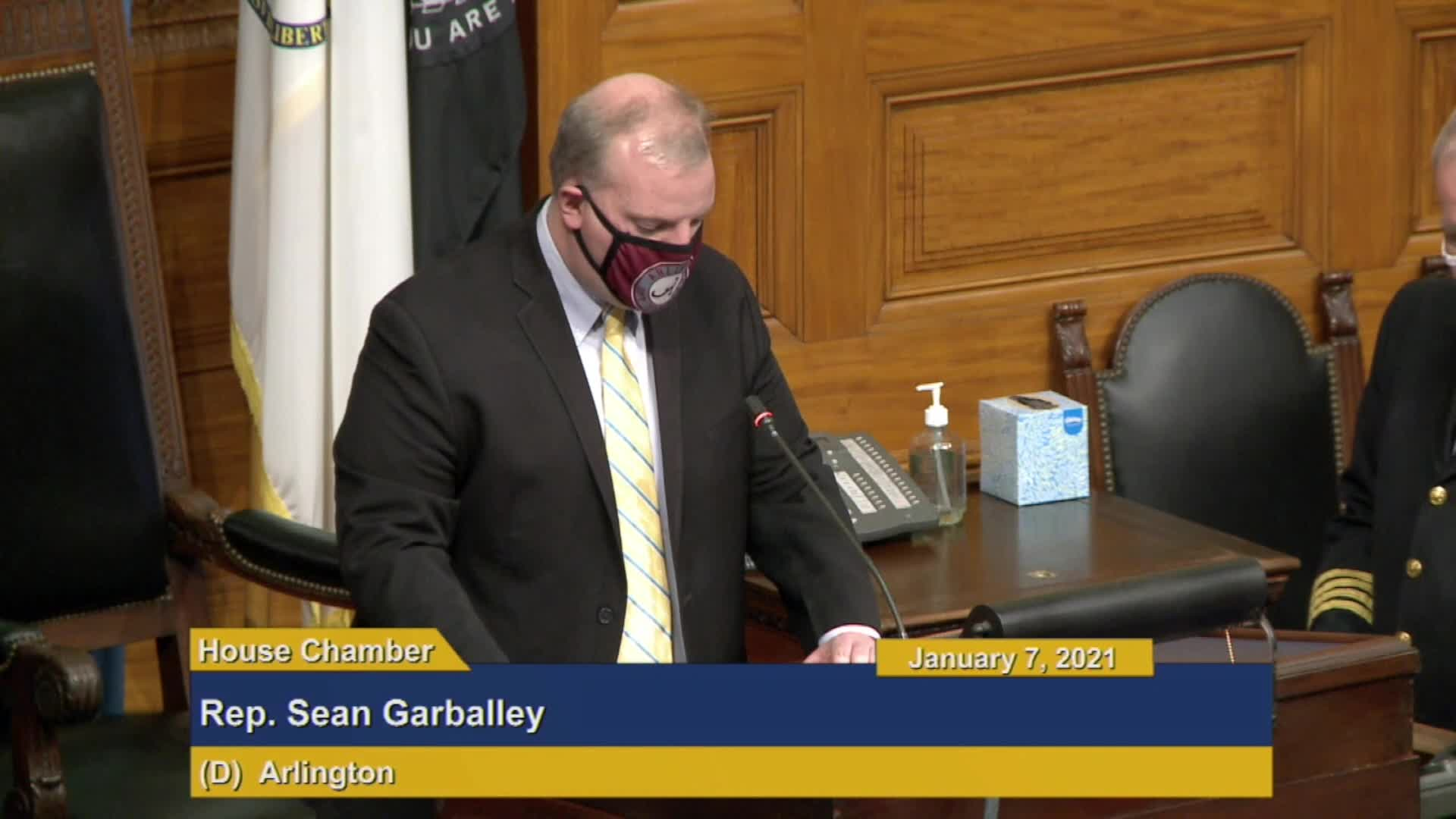 Thumbnail image for Commonwealth of Massachusetts State House.  House of Representatives Informal Session, followed by Governor, House of Representatives, and Senate Joint Session, January 7, 2021.