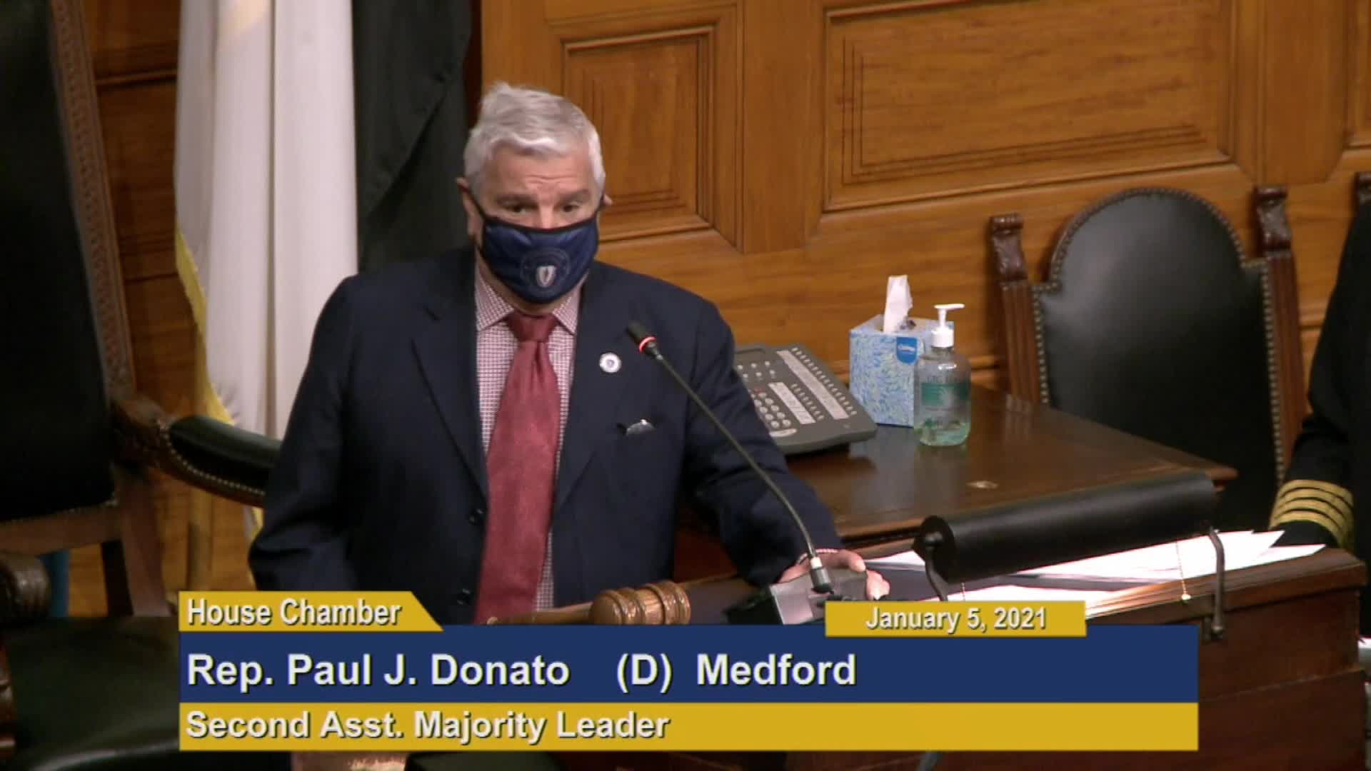 Thumbnail image for Commonwealth of Massachusetts State House.  House of Representatives, Formal Session, Part 1 of 4, January 5, 2021.