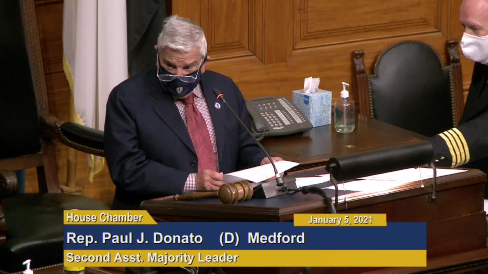 Thumbnail image for Commonwealth of Massachusetts State House.  House of Representatives, Formal Session, Part 3 of 4, January 5, 2021.