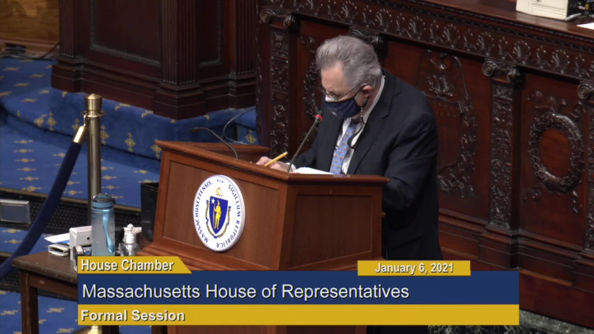 Thumbnail image for Commonwealth of Massachusetts State House.  House of Representatives, Formal Session, Part 4 of 4, January 5, 2021.