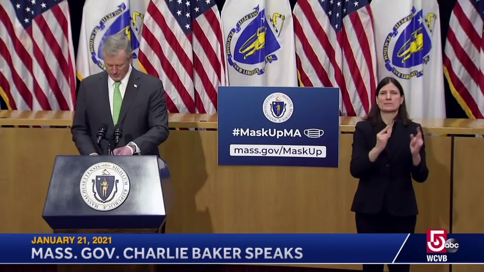 Thumbnail image for Commonwealth of Massachusetts State House.  Governor Baker COVID-19 Update: January 21, 2021.