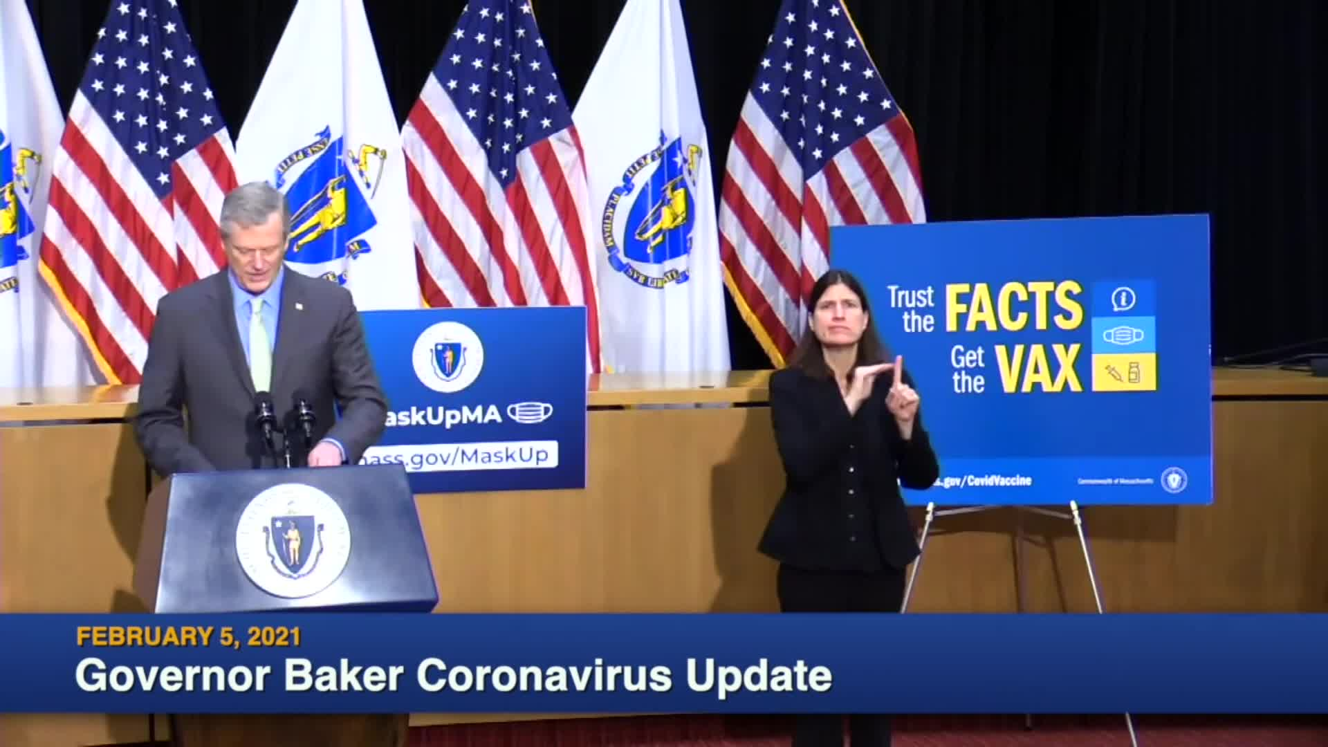 Thumbnail image for Commonwealth of Massachusetts State House.  Governor Baker COVID-19 Update: February 5, 2021.