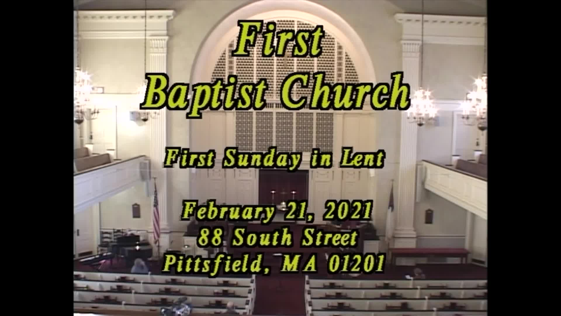 Thumbnail image for First Baptist Church of Pittsfield.  February 21, 2021.