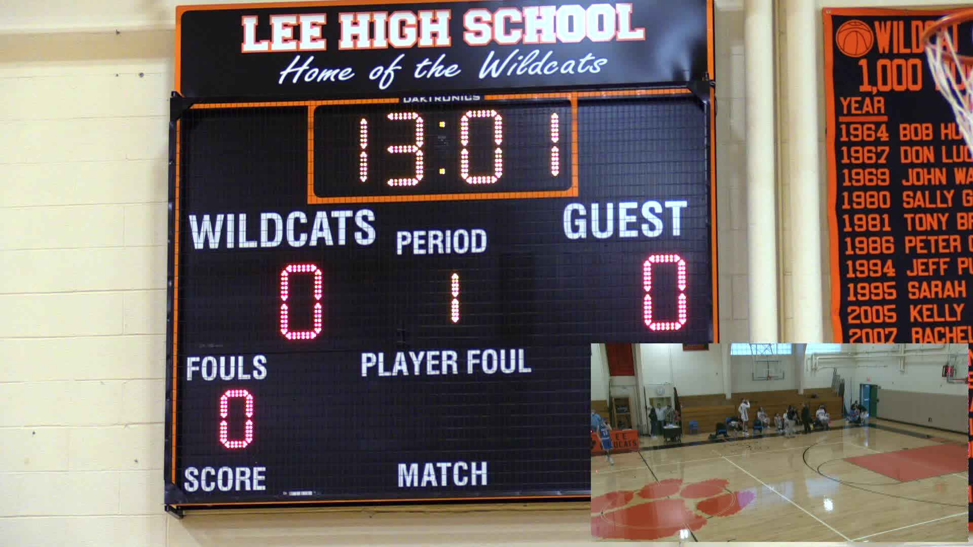 Thumbnail image for Sports Weekly presents "GAMEDAY -- LIVE from Lee Middle & High School."  March 5, 2021: Wahconah Regional at Lee.  5:15 P.M., Boys' Varsity Basketball.  7:00 P.M., Girls' Varsity Basketball.