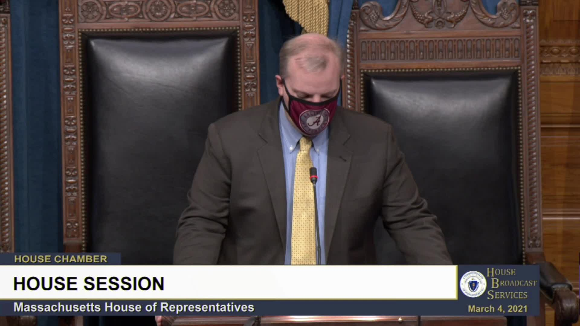Thumbnail image for Commonwealth of Massachusetts State House.  House of Representatives, Informal Session, March 4, 2021.
