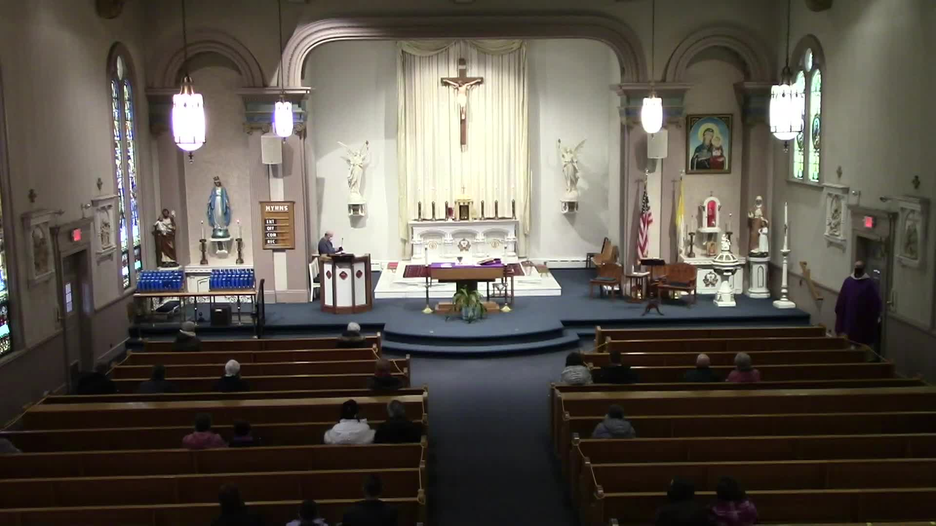 Thumbnail image for "Holy Mass," Celebrated by Fr. Brian McGrath, Pastor, St. Mary’s Parish, Lee, Massachusetts.  March 7, 2021.