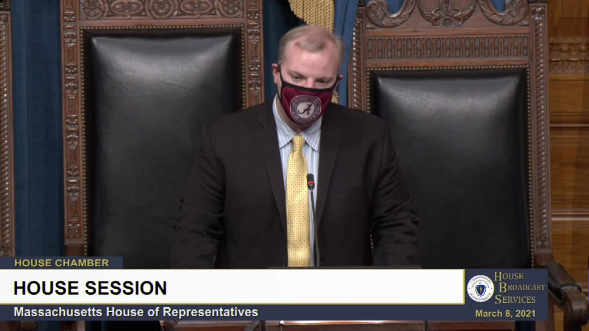 Thumbnail image for Commonwealth of Massachusetts State House.  House of Representatives, Informal Session, March 8, 2021.