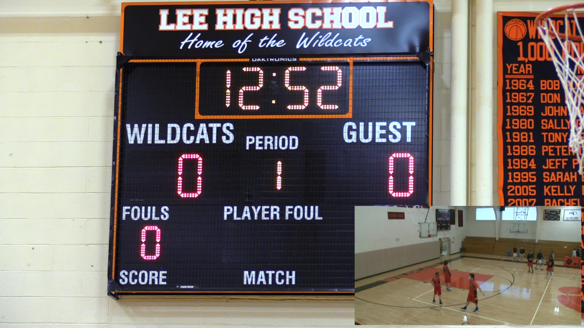 Thumbnail image for Sports Weekly presents "GAMEDAY -- LIVE from Lee Middle & High School."  March 9, 2021: Mt. Greylock Regional at Lee.  5:15 P.M., Boys' Junior Varsity Basketball.  7:00 P.M., Boys' Varsity Basketball.