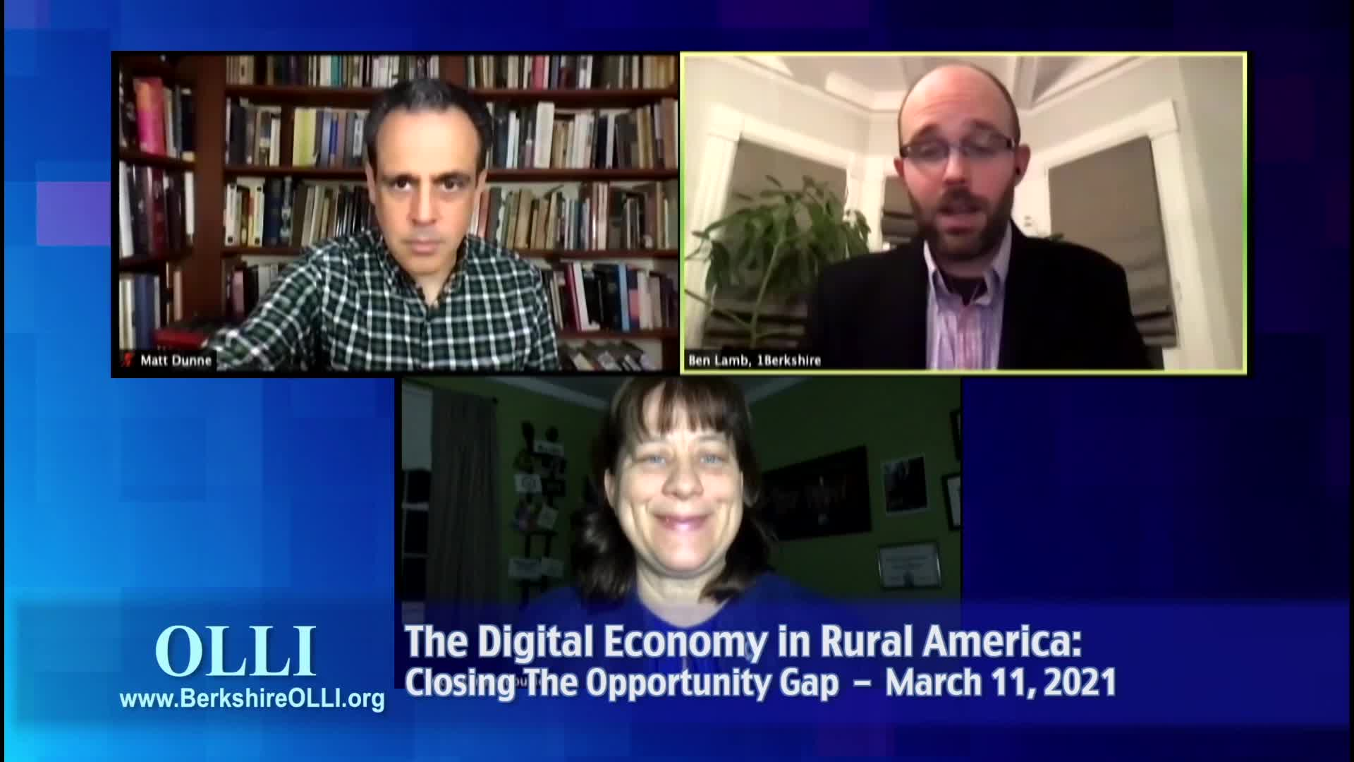 Thumbnail image for Osher Lifelong Learning Institute (OLLI).  "The Digital Economy in Rural America: Closing the Opportunity Gap," with Matte Dunne, Founder & Executive Director, Center On Rural Innovation.