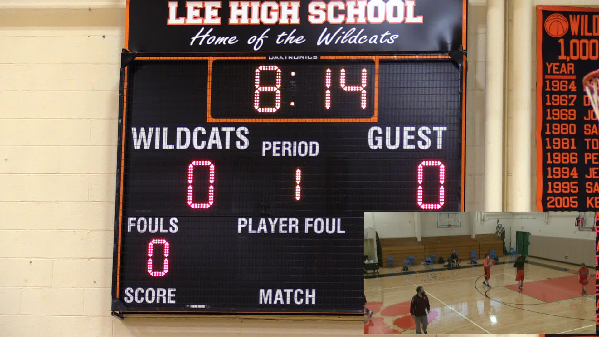 Thumbnail image for Sports Weekly presents "GAMEDAY -- LIVE from Lee Middle & High School."  March 16, 2021: Lenox Memorial at Lee.  5:15 P.M., Girls' Junior Varsity Basketball.  7:00 P.M., Boys' Junior Varsity Basketball.