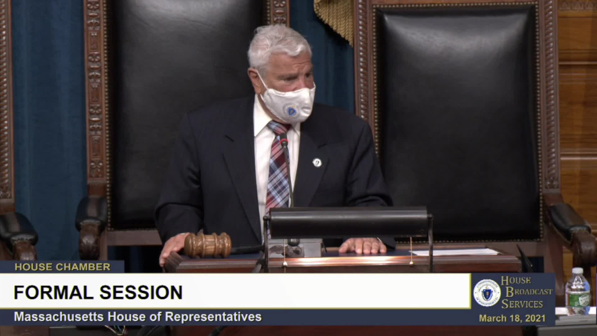 Thumbnail image for Commonwealth of Massachusetts State House.  House of Representatives, Formal Session, March 18, 2021.