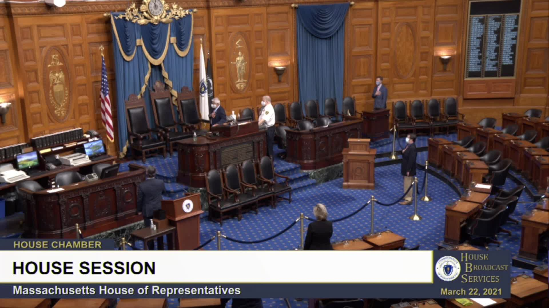 Thumbnail image for Commonwealth of Massachusetts State House.  House of Representatives, Informal Session, March 22, 2021.