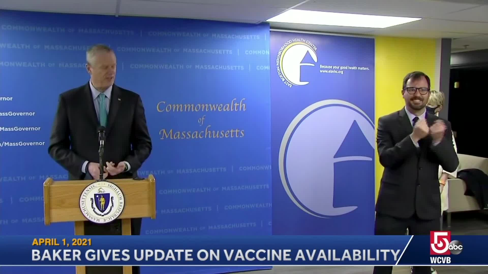 Thumbnail image for Commonwealth of Massachusetts State House.  Governor Baker COVID-19 Update: April 1, 2021.